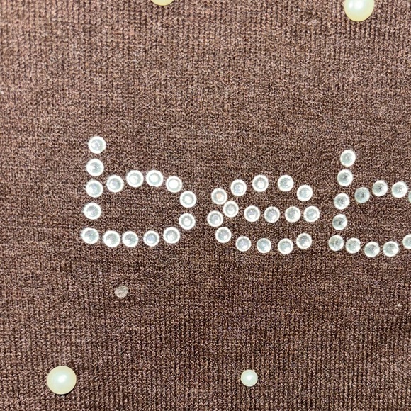 Bebe Brown Sweater Turtle Neck Shirt - Picture 6 of 8